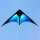 Elliot Drachen Delta Stunt 148 x 63 cm blau/schwarz rtf