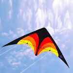 Elliot Delta Stunt, schwarz/rot/orange, rtf