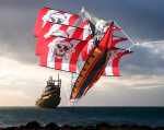 Elliot Drachen WindNSun 3D Piratenschiff Polyestertuch Druck