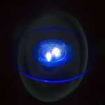 Elliot Lichtzauber Scheibe Mag 25cm blau 150cm Stab gemufft