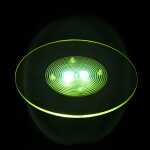 Elliot Lichtzauber Scheibe Mag 25cm grün 150cm Stab gemufft