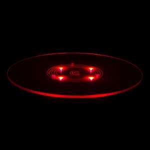 Elliot Lichtzauber Scheibe Mag 25cm rot 150cm Stab gemufft