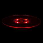 Elliot Lichtzauber Scheibe Mag 25cm rot 150cm Stab gemufft