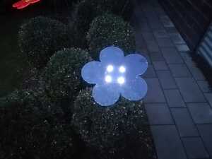 Elliot Lichtzauber Blume Mag 25cm blau 150cm Stab gemufft