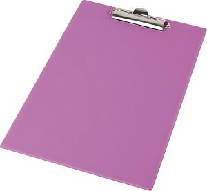 Klemmbrett-Mappe A4 mit kräftiger Klemme pastellviolett, A4