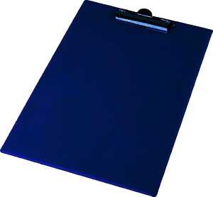 Klemmbrett-Mappe A4 mit kräftiger Klemme dunkelblau, A4
