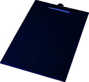 Klemmbrett-Mappe A4 mit kräftiger Klemme schwarz, A4