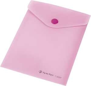 Dokumentenhülle A6 mit Druckknopf pastellrosa