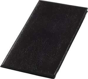 Rechnungsmappe 17x11cm Dekor Vinyl schwarz
