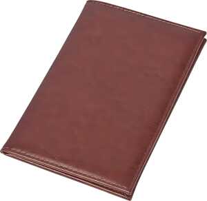 Rechnungsmappe 17x11cm Dekor Leder braun