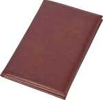 Rechnungsmappe 17x11cm Dekor Leder hellbraun