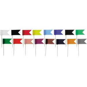 Markierungsfahne 15 x 30 mm Kunststoff farbig sortiert 20 St./Pack.