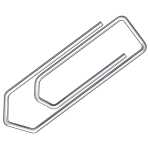 Briefklammer, Metall, 32 mm, verzinkt, Schachtel mit 1000 Stück