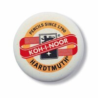 KOH Radiergummi  rund  weiß mit KOHINOOR  Aufdruck...