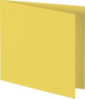 HEYDA 211427010 Doppelkarte Quadrat 135 x 135 mm goldgelb