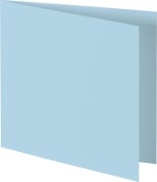 HEYDA 211427051 Doppelkarte Quadrat 135 x 135 mm hellblau