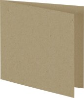 HEYDA 211427064 Doppelkarte Quadrat 135 x 135 mm natur