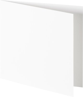 HEYDA 211427099 Doppelkarte Quadrat 135 x 135 mm weiss