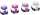 Stempelkissen-Set Memento Dew Drop Juicy Purples 35 x 5 cm