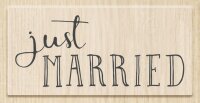 HEYDA 211800694 Stempel Hochzeit Just Married Holz matt...