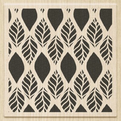 HEYDA 211801704 Stempel Hintergrundstempel Flying Leafs Holz matt lackiert