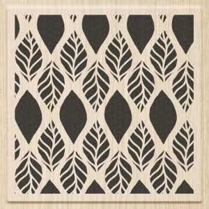 Stempel Hintergrundstempel „Flying Leafs“ Holz, matt lackiert