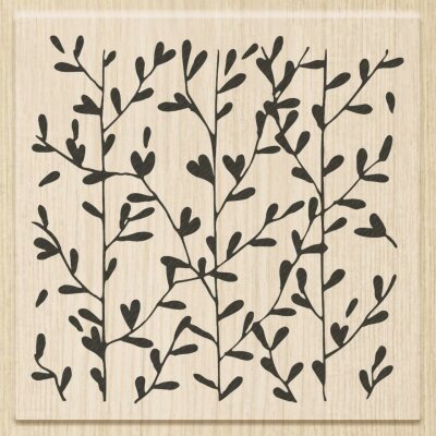 HEYDA 211801705 Stempel Hintergrundstempel Branches Holz matt lackiert