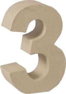 KNORR PRANDELL 2119293133 Zahl 3D 3 175 x 118 x 55 cm Pappe natur