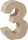 KNORR PRANDELL 2119293133 Zahl 3D 3 175 x 118 x 55 cm Pappe natur