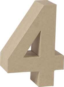 KNORR PRANDELL 2119293134 Zahl 3D 4 175 x 122 x 55 cm Pappe natur