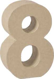 KNORR PRANDELL 2119293138 Zahl 3D 8 175 x 117 x 55 cm Pappe natur