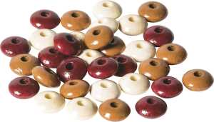 Holzlinsen-Mix Stärke: 5 mm Ø 10 mm Buche Deutschland braun natur