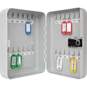 WEDO® Schlüsselschrank 18,6 x 25 x 9,4 cm (B x H x T) lichtgrau