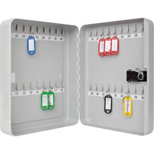 WEDO® Schlüsselschrank 24,3 x 30 x 9,4 cm (B x H x T) i lichtgrau