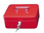 WEDO Geldkassette Gr.2 ro 20,0x16,0x9,0cm mit Clip