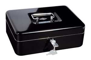 WEDO Geldkassette Gr.3 sw 25,0x18,0x9,0cm mit Clip