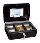 WEDO Geldkassette Gr.3 sw 25,0x18,0x9,0cm mit Clip
