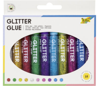 Wedo Klebestift Glitter Glue 10er Set