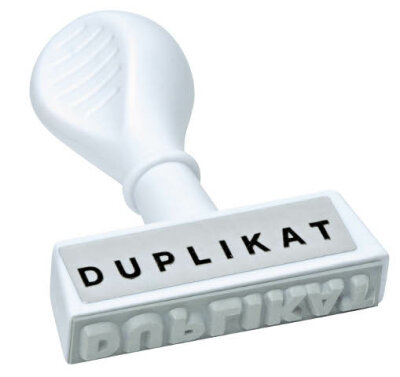 Trodat Stempel Text Duplikat Lagertext 4,5cm Breite ws