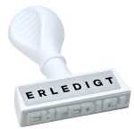 WEDO Stempel Text Erledigt 4003801005867