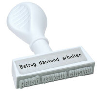 Trodat Stempel Text Betr. dank. Lagertext 4,5cm Breite ws