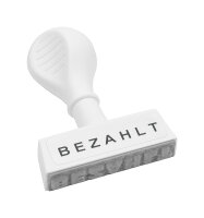 Trodat Stempel Text Bezahlt Lagertext 4,5cm Breite ws