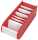 WEDO Karteibox A8 500 gefüllt rot