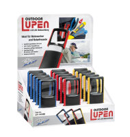 Wedo Lupe Outdoor eckig f. sort. beleuchtet incl. Batterien