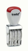 Trodat Stempel Datum in Zahlen Trodat 1004 3x12mm