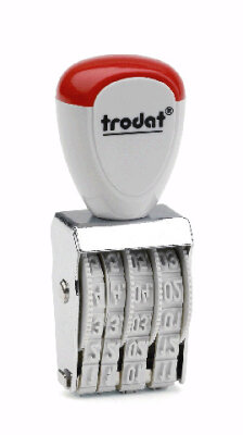 Trodat Stempel Datum in Zahlen Trodat 1014 4x17mm