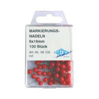 Wedo Nadeln 6x16mm rt 100 St. für Markierung