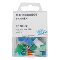 Wedo Markierungsfahnen f.sort 20 St. in Dose