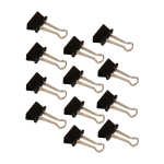 WEDO Klemmer Foldback 19mm sw 12 St. SB-Beutel
