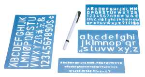 WEDO Schriftschablonen Set 4003801002491